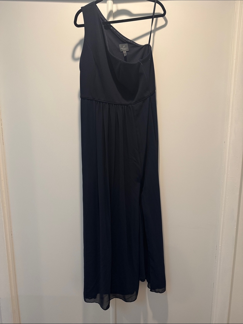 Adrianna Papel Navy blue One-Shoulder Maxi Dress